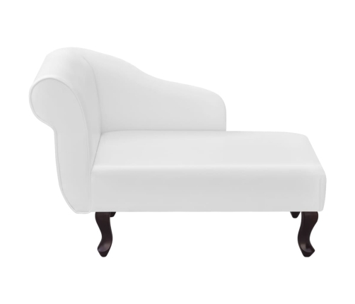 vidaXL zvilnis, balta mākslīgā āda