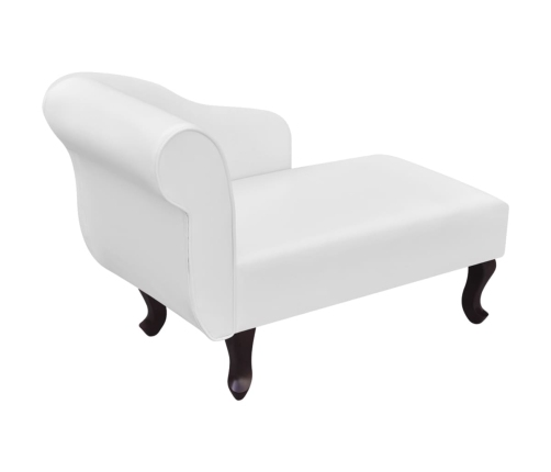 vidaXL zvilnis, balta mākslīgā āda