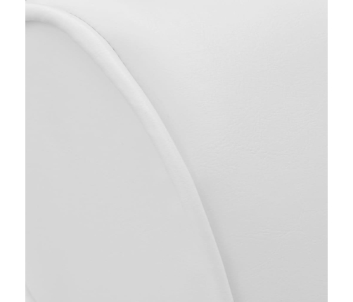 vidaXL zvilnis, balta mākslīgā āda