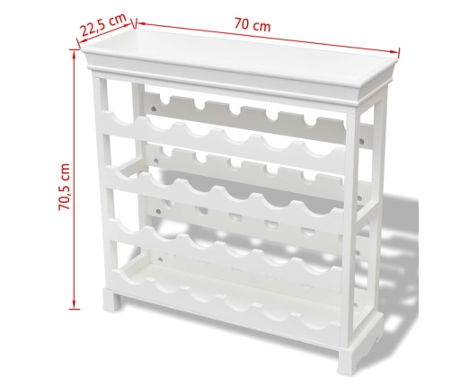 vidaXL vīna plaukts 