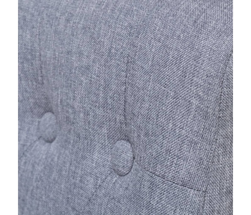 vidaXL virtuves krēsli, 4 gab., gaiši pelēks audums