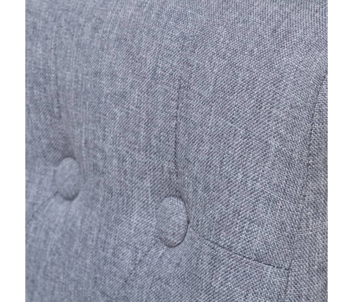 vidaXL virtuves krēsli, 6 gab., gaiši pelēks audums