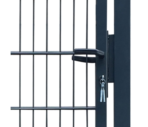 vidaXL žoga vārti, tērauds, 106x248 cm, antracītpelēki