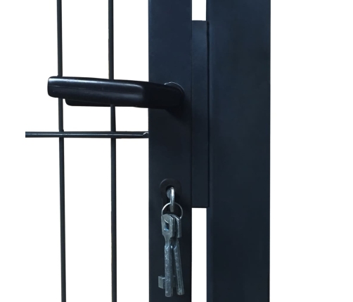 vidaXL žoga vārti, tērauds, 106x248 cm, antracītpelēki