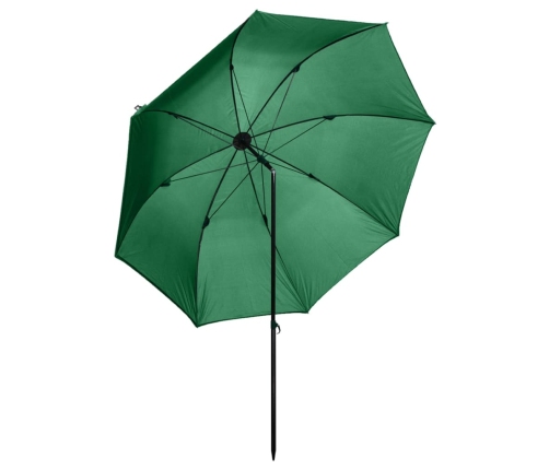 vidaXL zvejas lietussargs, 240x210 cm, zaļš