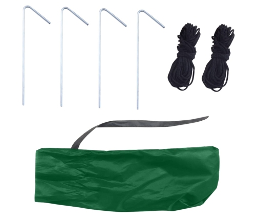 vidaXL zvejas lietussargs, 300x240 cm, zaļš