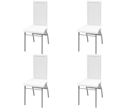 vidaXL virtuves mēbeļu komplekts, 5 gab., balts