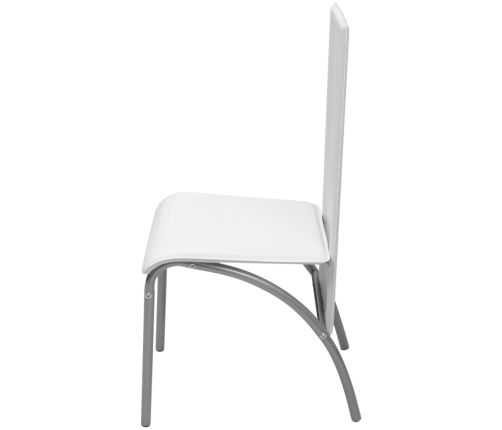 vidaXL virtuves mēbeļu komplekts, 5 gab., balts