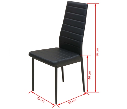 vidaXL virtuves mēbeļu komplekts, 5 gab., melns