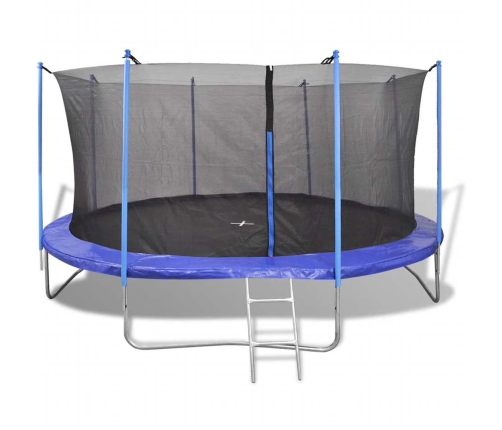 Батут с защитной сеткой и лестница 427 см (14ft) Vidaxl