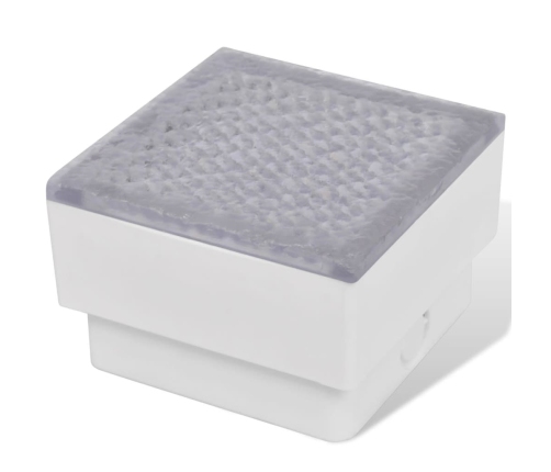 vidaXL zemē iebūvējamas LED lampas, 6 gab., 100x100x68 mm