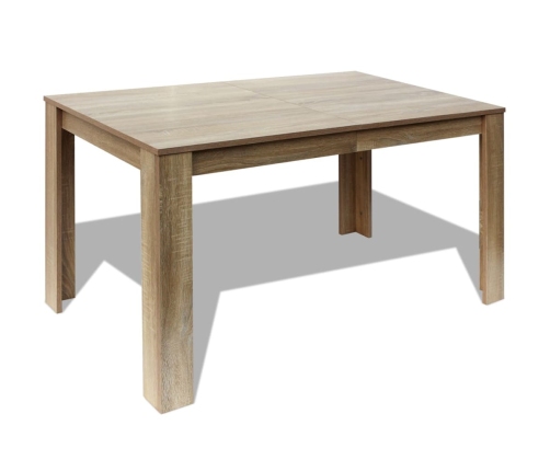 vidaXL virtuves galds, 140x80x75 cm, ozolkoks