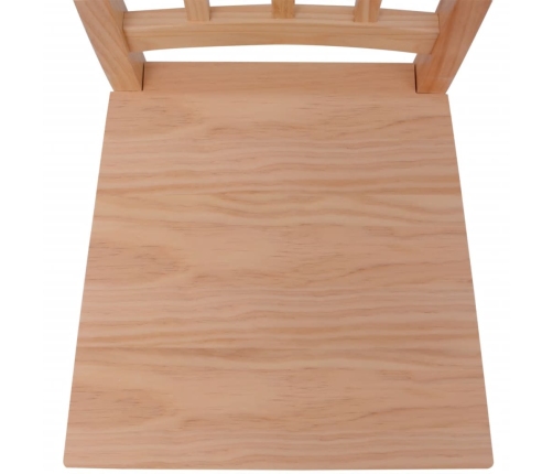 vidaXL virtuves mēbeļu komplekts - galds un krēsli, 7 gab., priede