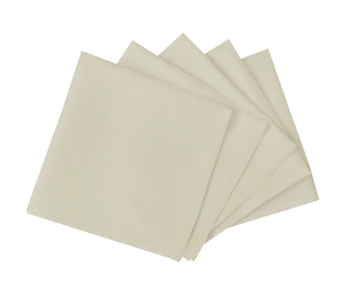 vidaXL auduma salvetes, 25 gab., 50x50 cm, krēmkrāsas