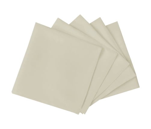 vidaXL auduma salvetes, 50 gab., 50x50 cm, krēmkrāsas