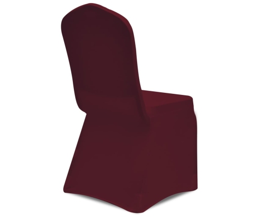 vidaXL krēslu pārvalki, 4 gab., elastīgi, bordo