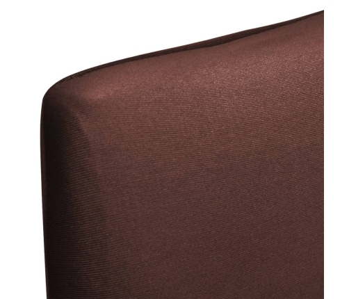 vidaXL gludi, elastīgi krēslu pārvalki, 4 gab., brūni