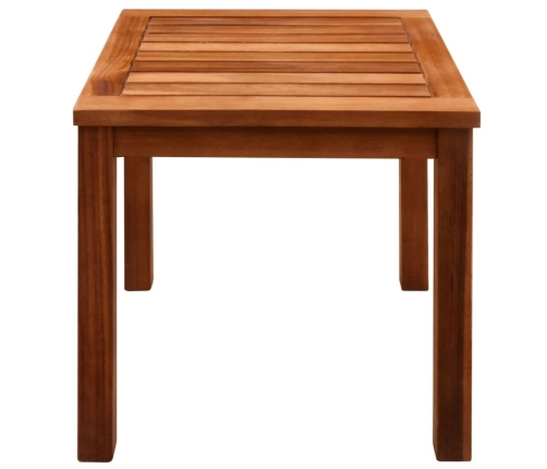 vidaXL sauļošanās zviļņi, 2 gb., ar galdiņu, akācijas koks, tekstilēns