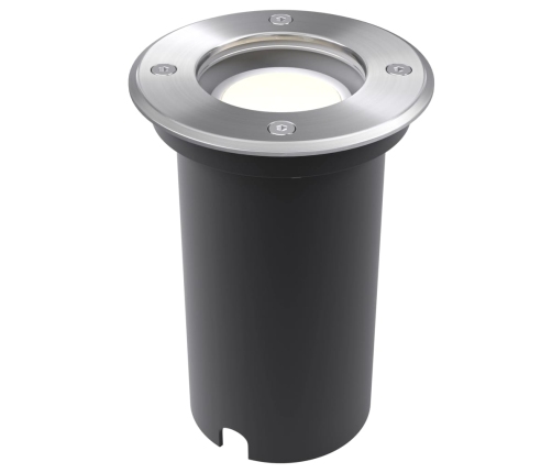 vidaXL dārza LED lampas, 3 gab., iebūvējamas zemē, apaļas