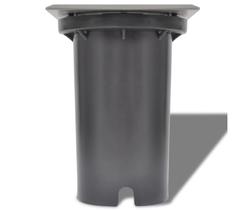 vidaXL dārza LED lampas, 3 gab., iebūvējamas zemē, kvadrāta formas