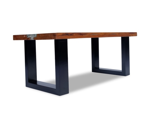 vidaXL kafijas galdiņš, 100 x 50 cm, tīkkoks