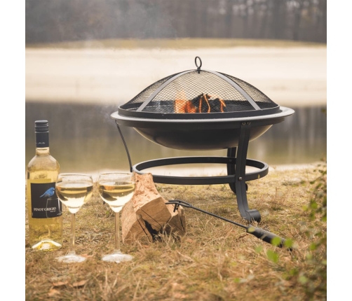 RedFire ugunskura bļoda Atlanta, melns tērauds, 51 cm, 85014