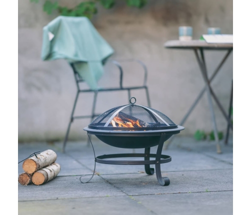 RedFire ugunskura bļoda Atlanta, melns tērauds, 51 cm, 85014