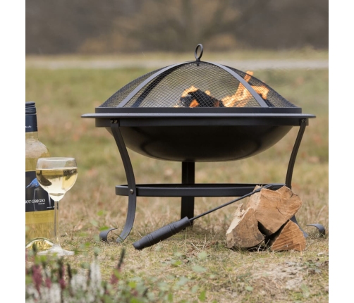 RedFire ugunskura bļoda Atlanta, melns tērauds, 51 cm, 85014