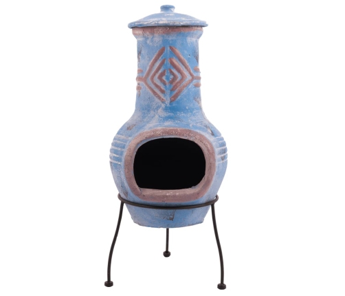 Redfire Dārza Kamīns Colima, Māls, Jūras Zils Un Sarkans, 886031