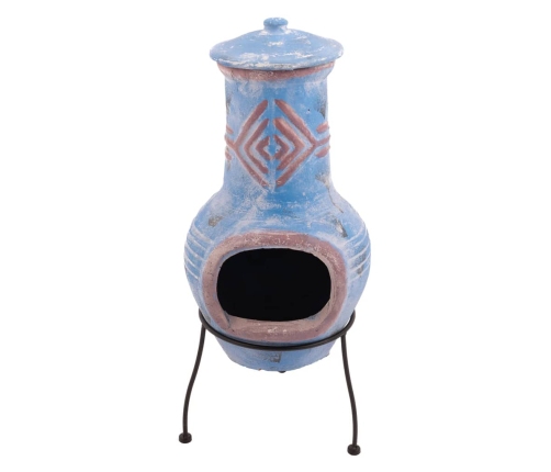 Redfire Dārza Kamīns Colima, Māls, Jūras Zils Un Sarkans, 886031