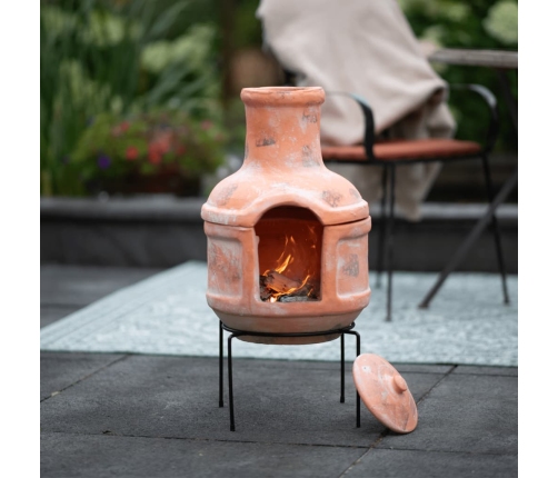 RedFire dārza kamīns Lima, māls, salmu krāsā, 86033