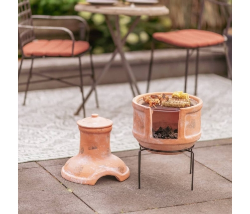 RedFire dārza kamīns Lima, māls, salmu krāsā, 86033