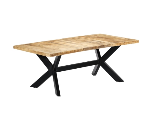 vidaXL virtuves galds, 200x100x75 cm, mango masīvkoks