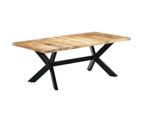 vidaXL virtuves galds, 200x100x75 cm, mango masīvkoks