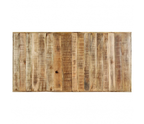 vidaXL virtuves galds, 160x80x75 cm, neapstrādāts mango masīvkoks