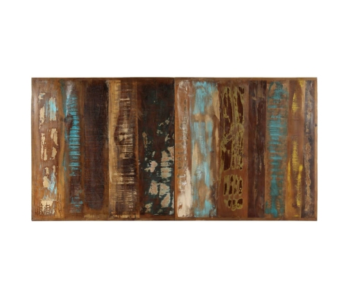 vidaXL virtuves galds, 140x70x75 cm, pārstrādāts masīvkoks