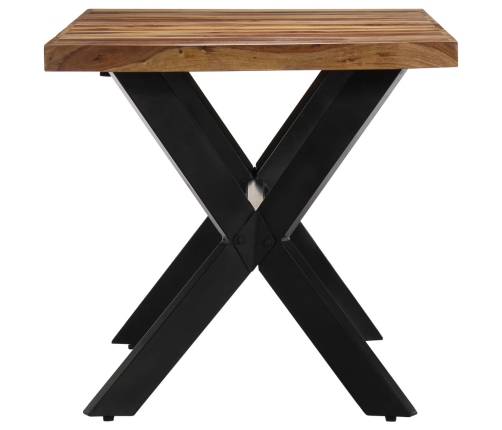 vidaXL virtuves galds, 140x70x75 cm, masīvs rožkoks