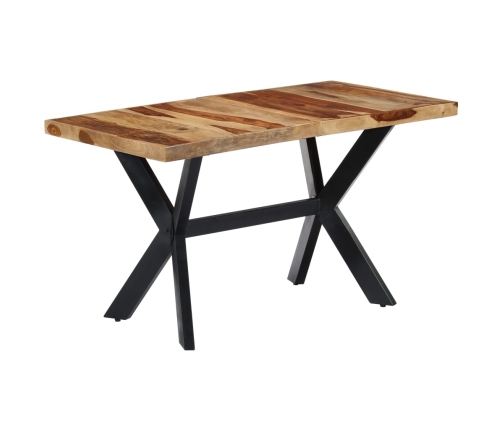 vidaXL virtuves galds, 140x70x75 cm, masīvs rožkoks