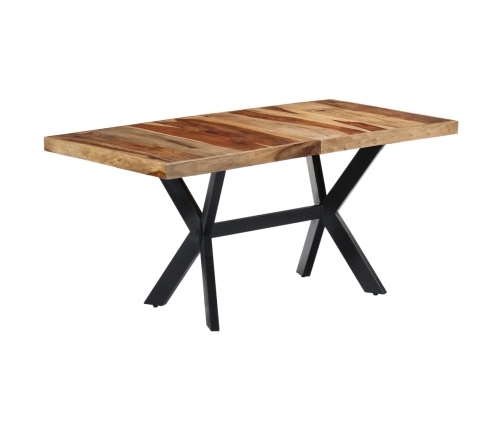 vidaXL virtuves galds, 140x70x75 cm, masīvs rožkoks