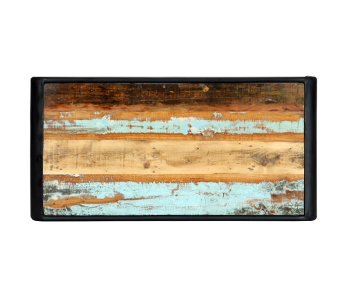 vidaXL virtuves galds, 118x60x76 cm, pārstrādāts masīvkoks