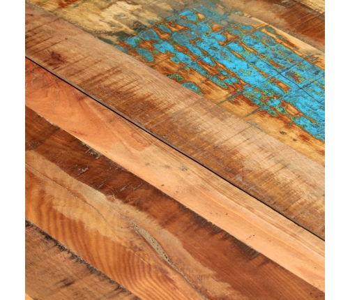 vidaXL virtuves galds, 118x60x76 cm, pārstrādāts masīvkoks