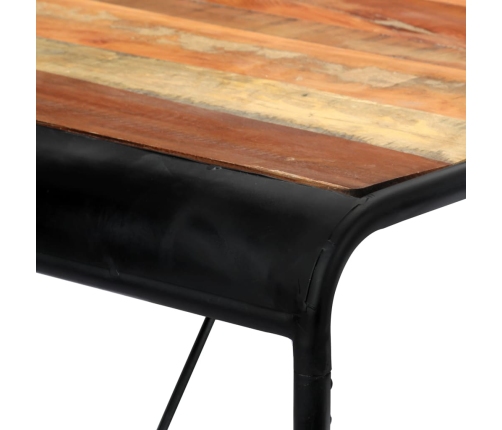 vidaXL virtuves galds, 118x60x76 cm, pārstrādāts masīvkoks