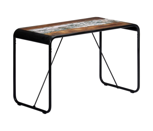 vidaXL virtuves galds, 118x60x76 cm, pārstrādāts masīvkoks