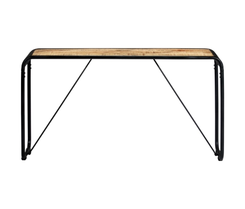 vidaXL konsoles galdiņš, 140x35x76 cm, raupjš mango masīvkoks