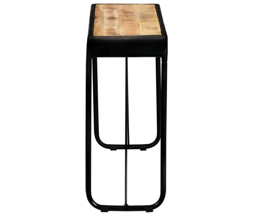 vidaXL konsoles galdiņš, 140x35x76 cm, raupjš mango masīvkoks
