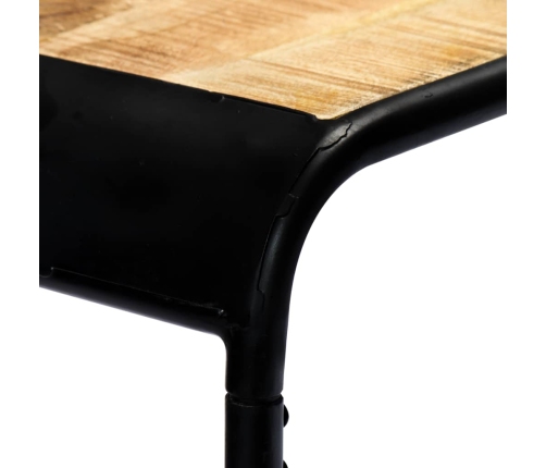 vidaXL konsoles galdiņš, 140x35x76 cm, raupjš mango masīvkoks