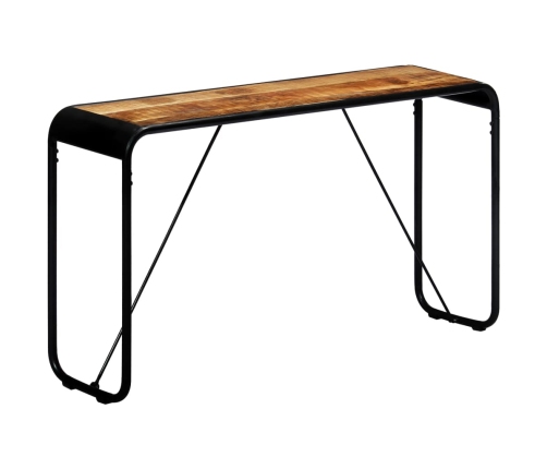 vidaXL konsoles galdiņš, 140x35x76 cm, raupjš mango masīvkoks