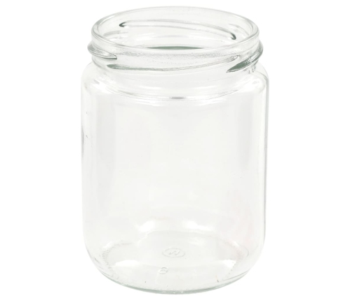 vidaXL ievārījuma burciņas, balti sarkani vāciņi, 48 gab., 230 ml