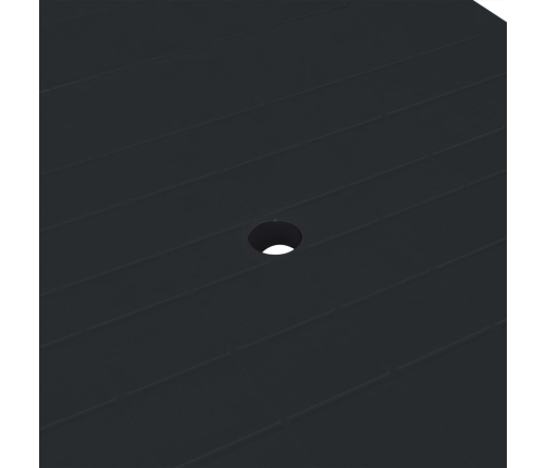 vidaXL 11-daļīgs dārza mēbeļu komplekts, plastmasa, antracītpelēks