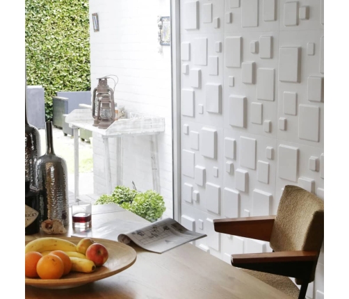 WallArt 3D sienas paneļi GA-WA09, 24 gab., kvadrāti